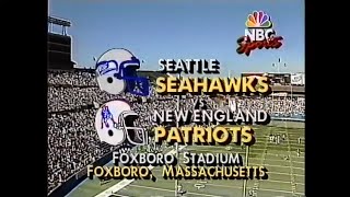 1990 Week 5  Seattle Seahawks at New England Patriots