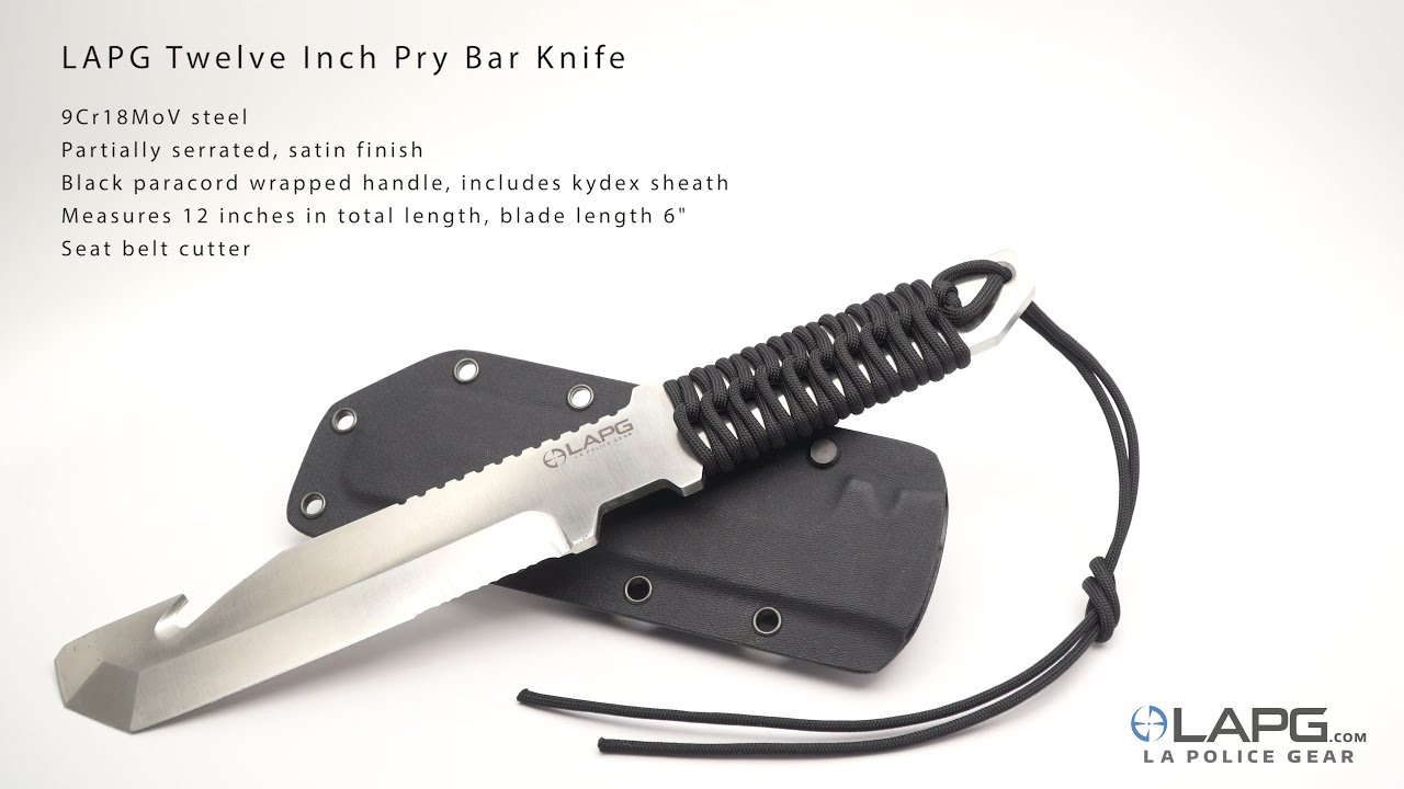 LA Police Gear Twelve Inch Pry Bar Knife YouTube