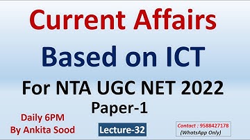 UGC NET Current Affairs 2022 | Current Affairs Most Important MCQ 2022 | NTA UGC NET Important MCQ