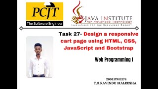 Celebrity Web project Task 27 | 1st year | Semester 01 | Java Institute | eShop Application Wealth