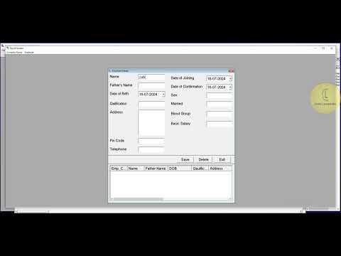 Visual basic 6.0 | Payroll Project 'frmEmpDetails miscellaneous' | CodeLearning