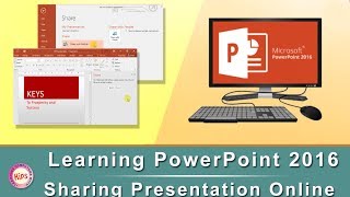 Learning PowerPoint 2016: Sharing Presentation Online