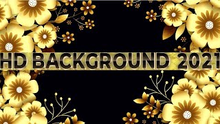 Golden flowers background video
