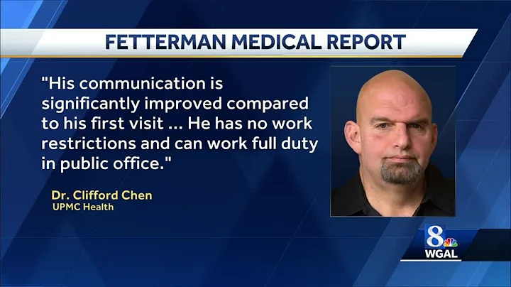 John Fetterman releases updated medical report from doctor