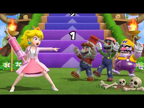 【マリオパーティ9】ステップアップ！ドクターピーチ VS ゾンビチーム！ピーチ VS マリオ＆ルイージ＆ワリオ4K (UHD)