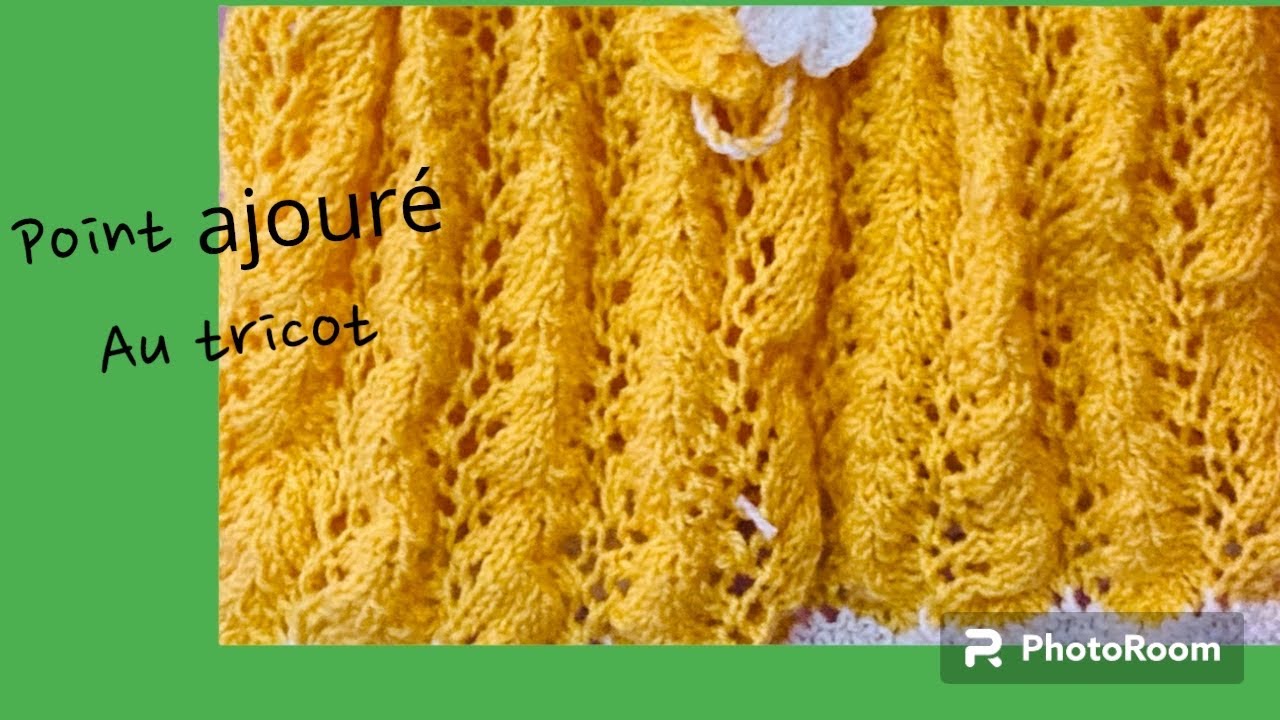 Tuto tricot  point de fougère au tricot /fantaisie facile au tricot 🧶.