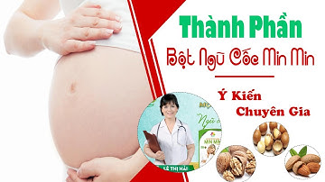 Bột Ngũ Cốc Dinh Dưỡng Min Min, Thành Phần Ngũ Cốc Lợi Sữa Min Min