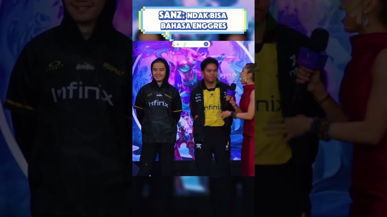 Momen Interview Sanz : Gak bisa bahasa inggris - Mobile Legends 