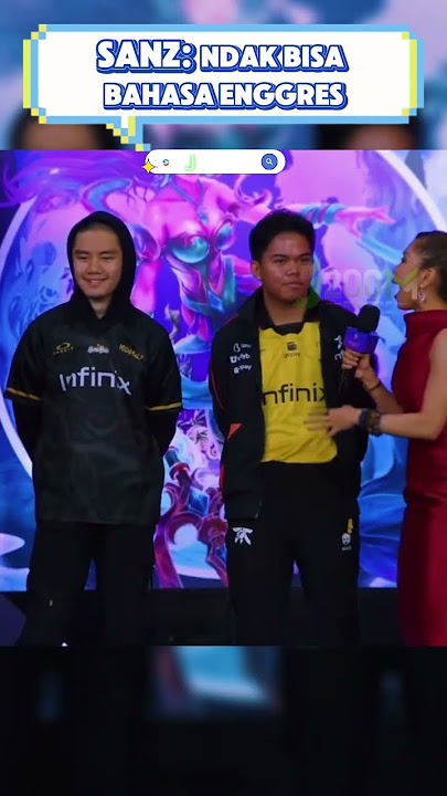 Momen Interview Sanz : Gak bisa bahasa inggris - Mobile Legends #mobilelegends #mlbb #shorts