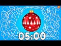 5 Minute Timer Bomb | Christmas Balls Countdown