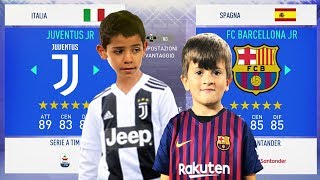 Cristiano RONALDO jr. VS MESSI jr.  | FIFA 19 *no clickbait*