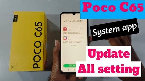 poco c65 system app udate all setting #pococ65 @techieworld77