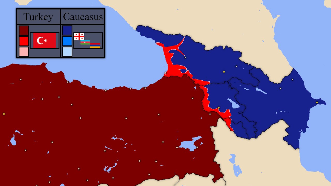 Turkey vs Caucasus Country vs Country Scenario Animation YouTube