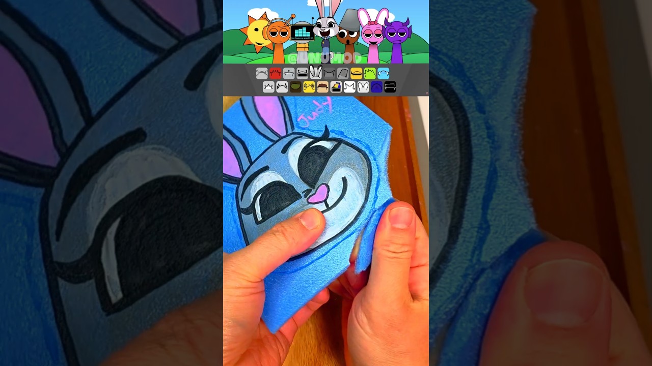 Art Flip ASMR Judy 🐰from zootopia 2 incredibox sprunki zootopia mod 