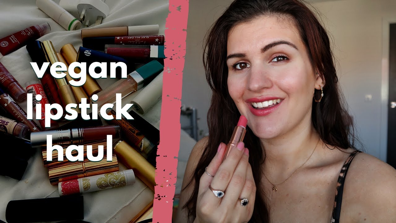 Vegan Lipstick Haul + Review 💄 axiology, mua, elf, lush, charlotte tilbury