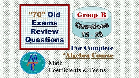 70 Old Exams Review Q