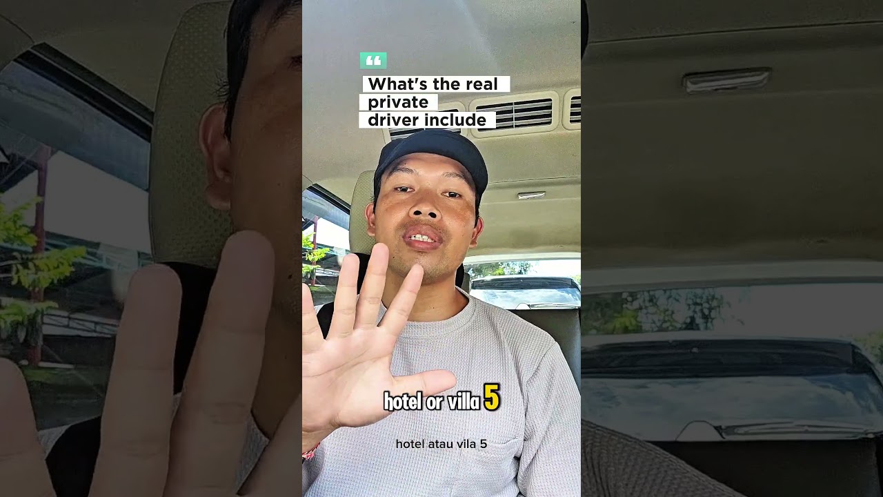 What a REAL Private Driver in Bali Actually Includes
