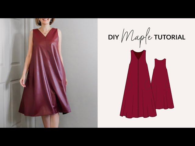 DIY Leather Dress + PDF Sewing Pattern | Dressmaking Amore - YouTube DIY Leather Dress + PDF Sewing Pattern | Dressmaking Amore - YouTube