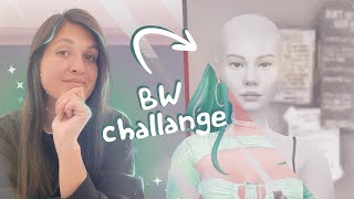 Черно-белый челлендж 🖤 bw challenge | The Sims 4 CAS