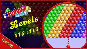 बबल शूटर गेम | Bubble Shooter Game | Bubble Shooter From Level 115 to Level 117 Gameplay | Gameawy