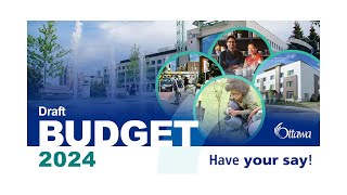 We want your input on Ottawa's budget