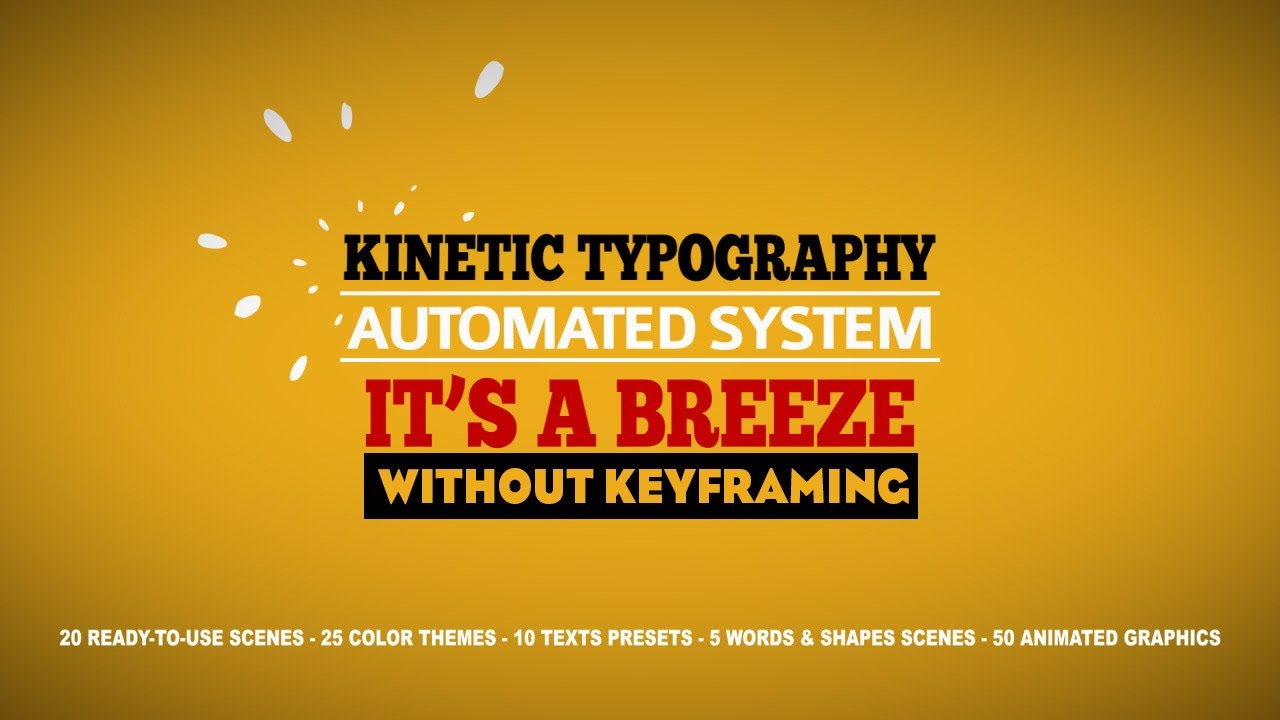 5th included Storyboard - Kinetic Typography Automated System Package ...