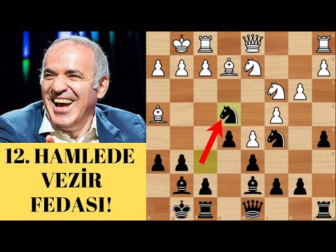 KASPAROV AT İÇİN VEZİRİNİ VERİYOR!