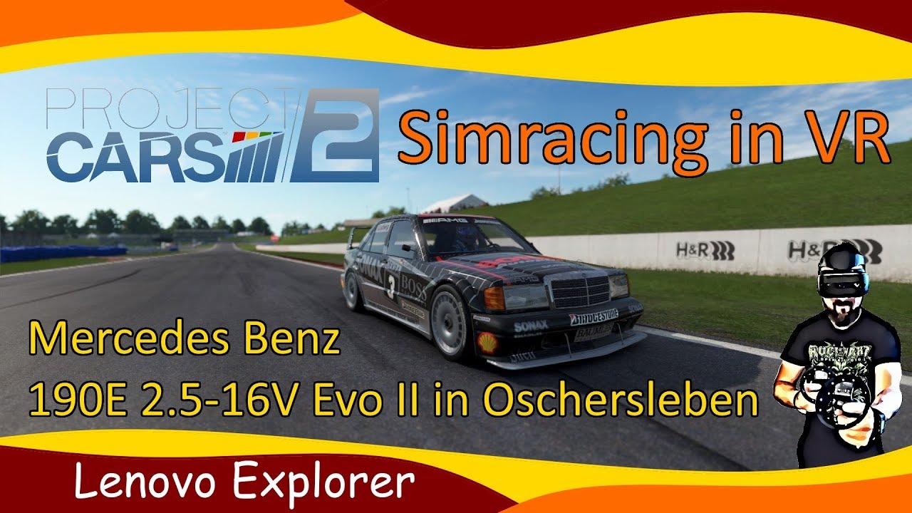 Project Cars 2 / MB 190E / Oschersleben / Lenovo Explorer / Windows Mixed Reality / deutsch / german