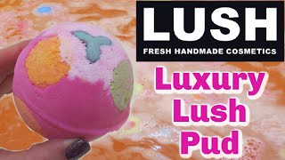 Lush Luxury Lush Pud Bath Bomb Demo