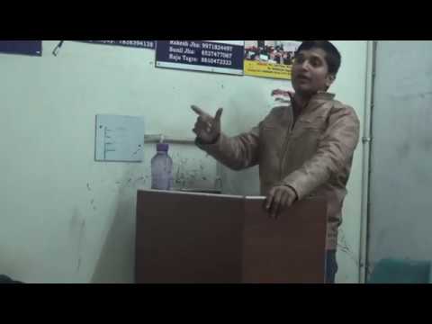 Lalan singh(representative) addressing Diya Delhi on 14/01/18