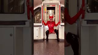 Have You Ever Seen A Devil On The Tube? #Underground #London #Devil #Shinyfashion