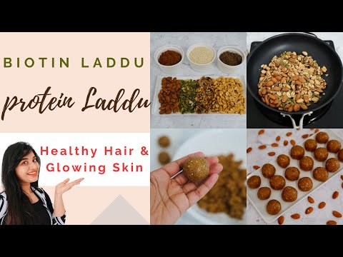 Protein Laddu | Easy Healthy Laddu | No Sugar & No Oil Laddoo | Best For Healthy Hair & Glowing Skin