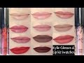 KYLIE JENNER LIP KITS/GLOSSES REVIEW + SWATCHES ON PALE SKIN