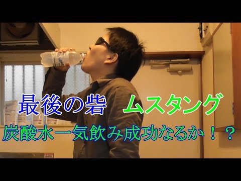 実はこいつもチャレンジしてましたｗ【炭酸水一気】