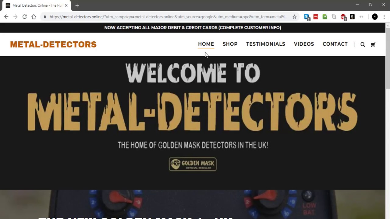 Metal Detectors Online - GOLDEN MASK ONE - OUT NOW!