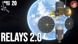 New RemoteTech relays launched - KSP 2025 Gameplay
