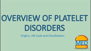 PLATELET DISORDERS made easy! Lifecycle and Classification