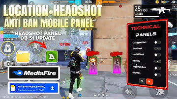 FF Panel Mobile | Free Fire panel Ob51 Update | FF Max Meta Data File Free fire hack New