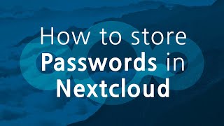 How to store Passwords in Nextcloud | Passwords app screenshot 1