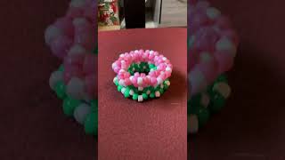 ⭐️ green and pink rotating cuff⭐️