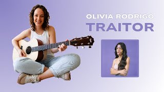 TRAITOR Olivia Rodrigo Guitar Tutorial (Live from the AMA's) | Sour