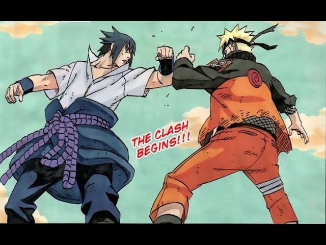 Naruto Vs Sasuke Final Fight Comic Naruto And Sasuke From Naruto