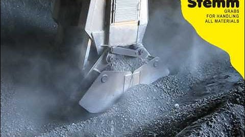 Clamshell grab for clinker