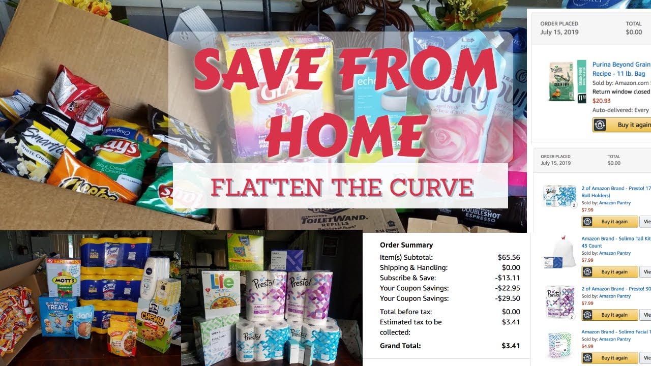 Amazon Subscribe And Save. Save BIG From Home!~ Flatten The Curve! Stay Safe And Coupon From Home