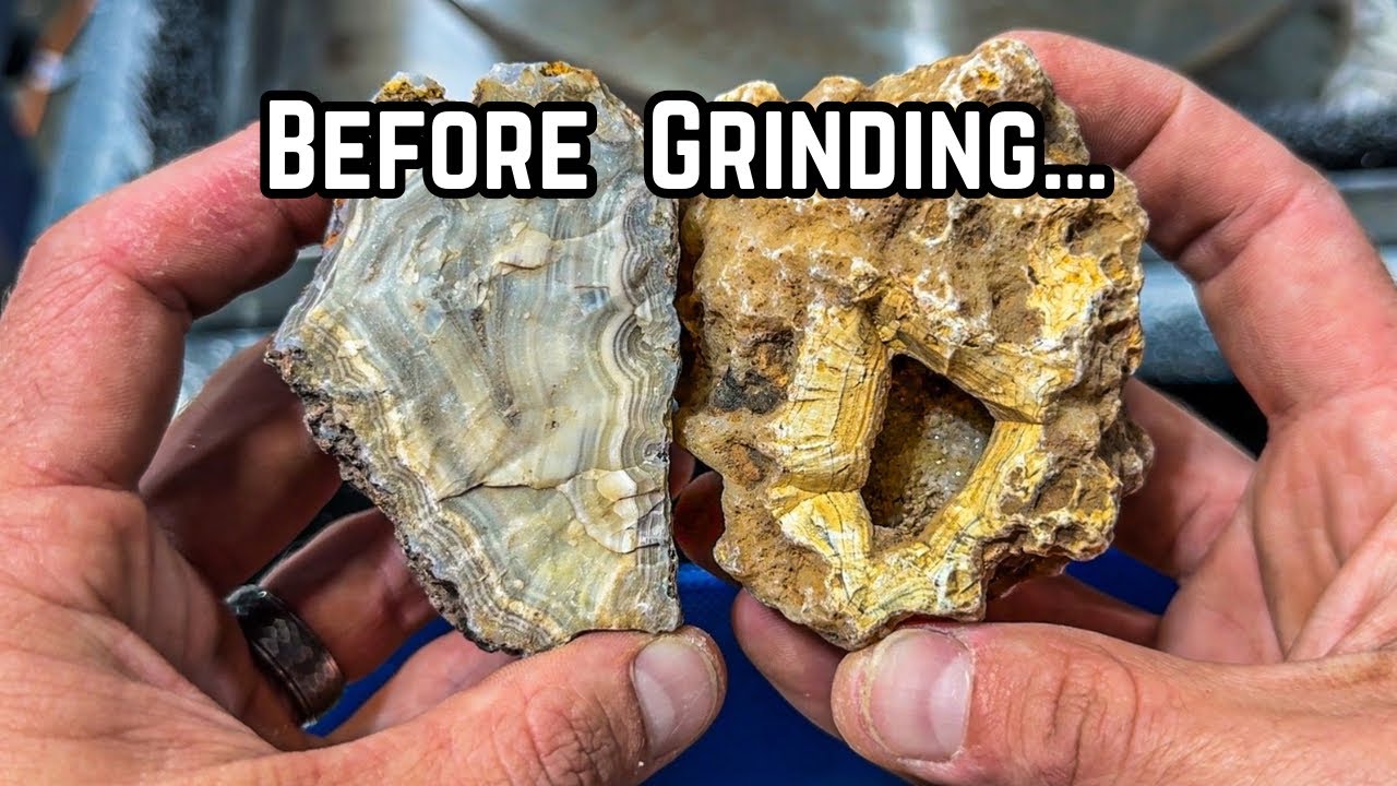 Rocksmith Art: Grinding Rough Agates & Making Them Shiny