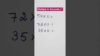 Multiply 3 Digit Numbers by 11 in Seconds🔥| Fast Maths Trick | Infinity by Vishali #multiplication