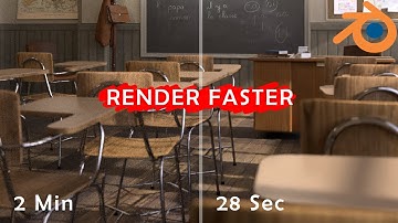How to reduce render time in blender 2.82 quick and easy