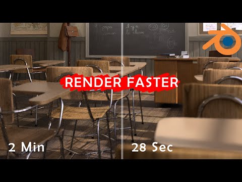 How to reduce render time in blender 2.82 quick and easy