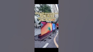 Holographic transparent LED screen#leddisplay #eagerled #ledvideowall #ledscreens #shorts #ledwall