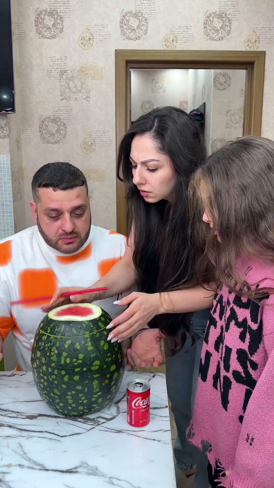 OMG Coca Cola in a watermelon!? #shorts Best video by MoniLina